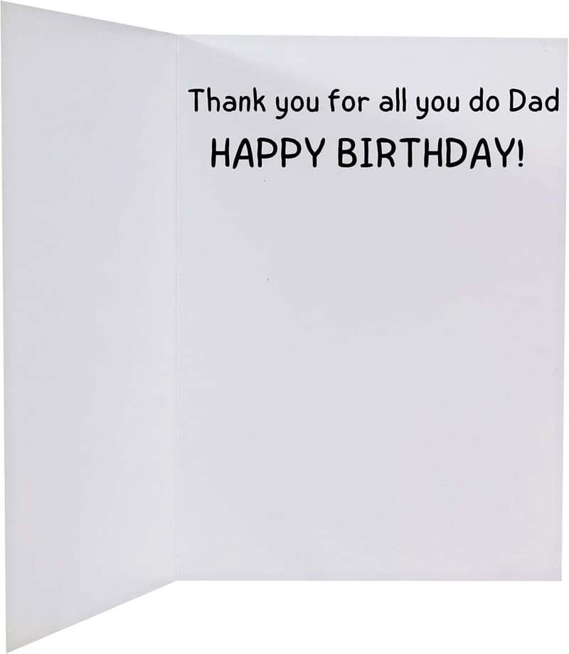 Funny Birthday Card for Dad - Great Gift from Kids & Family