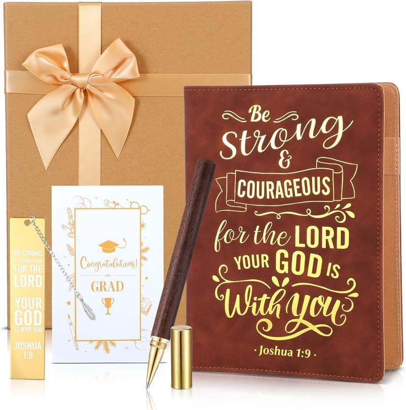 2025 Graduation Gift Basket: Leather Journal & Pen Set