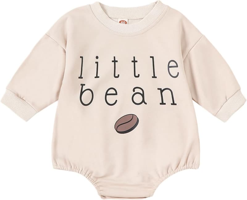 Infant Long Sleeve Bubble Bodysuit for Baby Boys and Girls