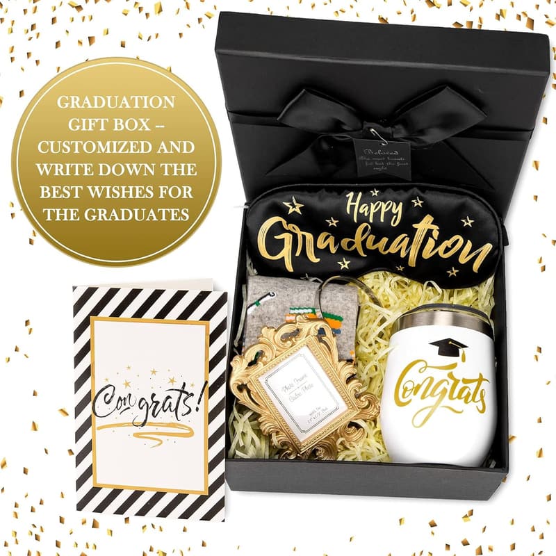 2025 Graduation Gift Box Set with Tumbler, Photo Frame & More