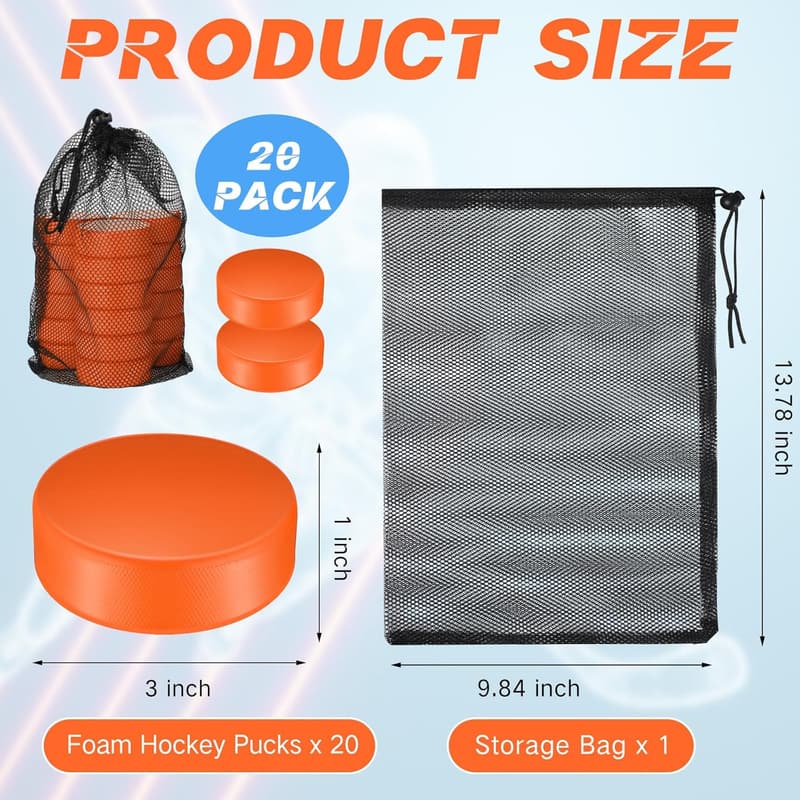 Mini Indoor Knee Hockey Pucks - 3