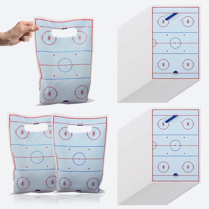 Hockey Party Goodie Bags - 100 Pcs for Kids' Birthdays