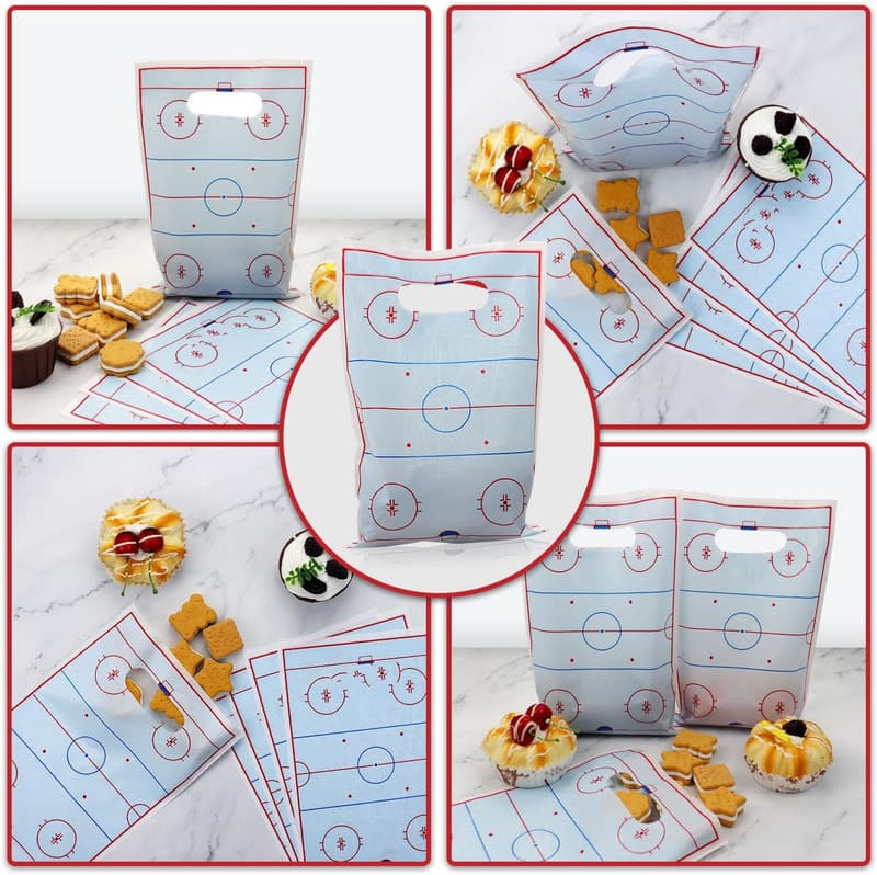 Hockey Party Goodie Bags - 100 Pcs for Kids' Birthdays