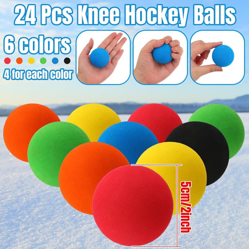 Hockey Birthday Party Favors Set - 72 Pcs with Pencils & Balls
