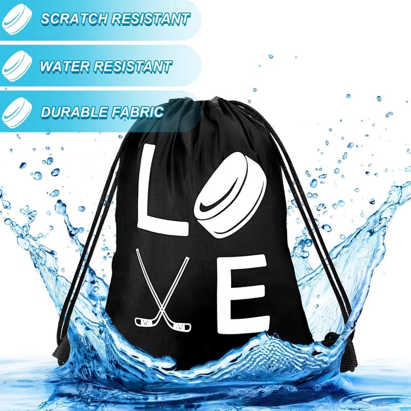Hockey Drawstring Bags - 20 Pcs for Sports Parties