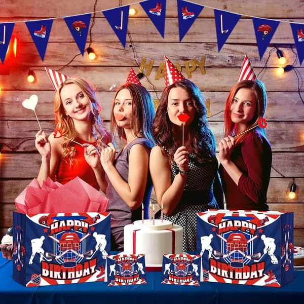 Hockey Birthday Party Favor Gift Bag for Kids & Teens
