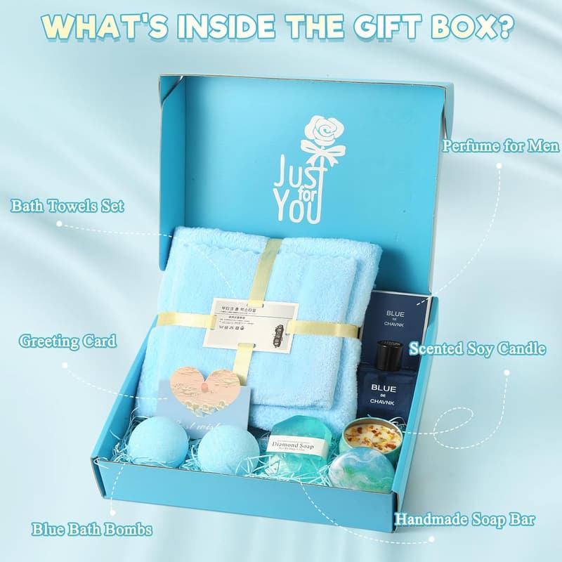 Father's Day Spa Gift Set with Men's Cologne