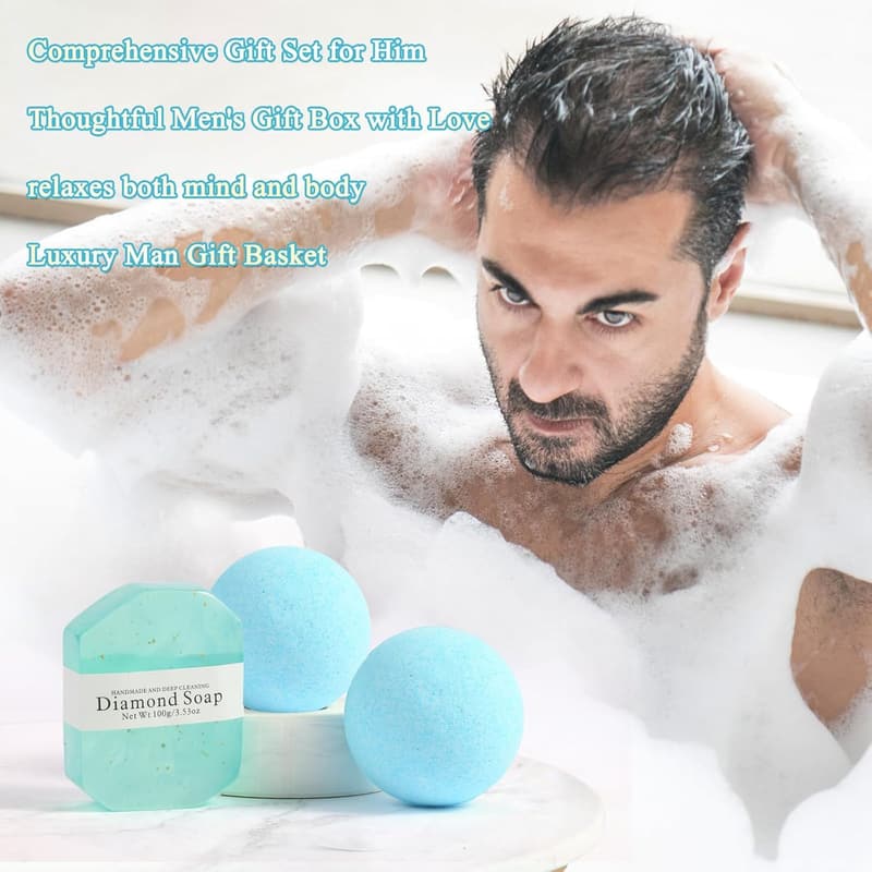 Father's Day Spa Gift Set with Men's Cologne