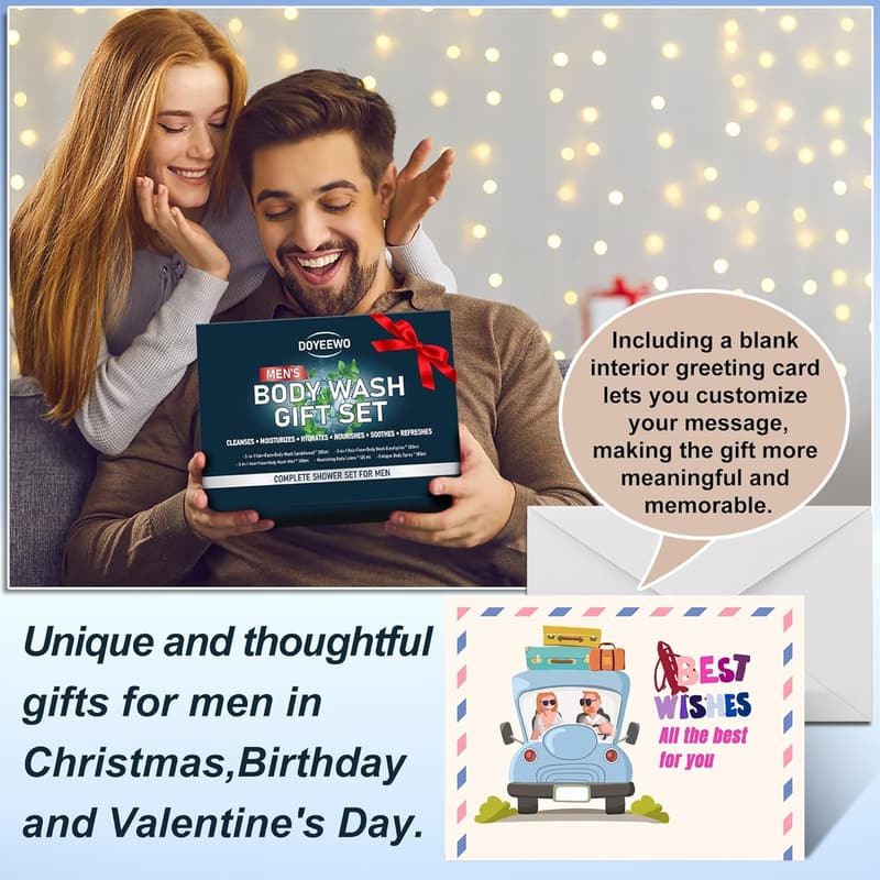 Men's Body Wash Gift Set - Cleanses & Nourishes Skin