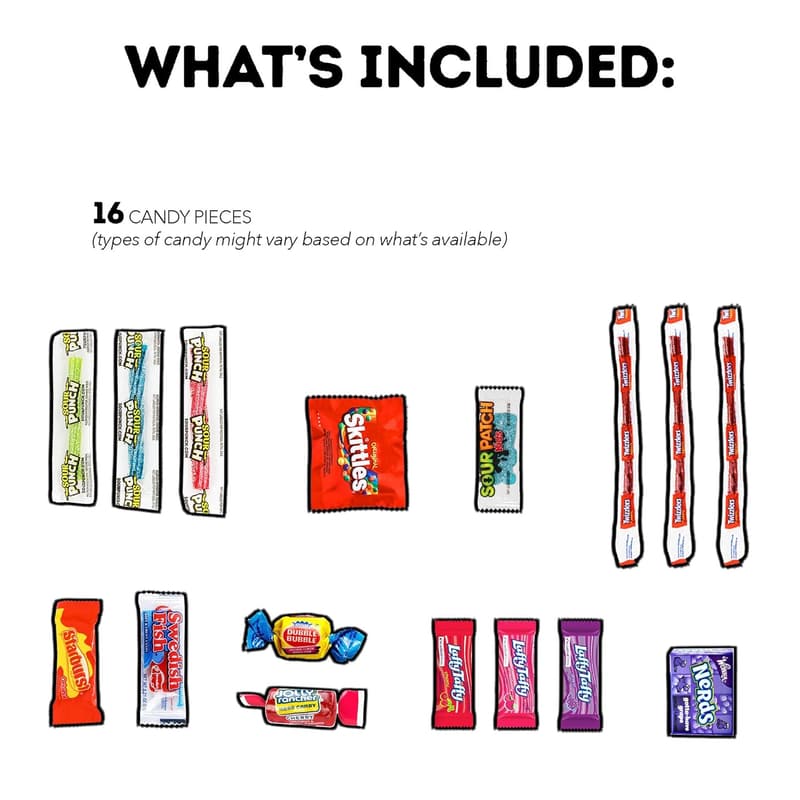 Birthday Snack Care Package - 50 Count Treats for Kids & Teens