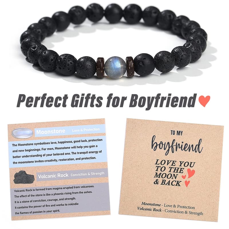 Beaded Bracelets for Boyfriend's Birthday and Anniversary