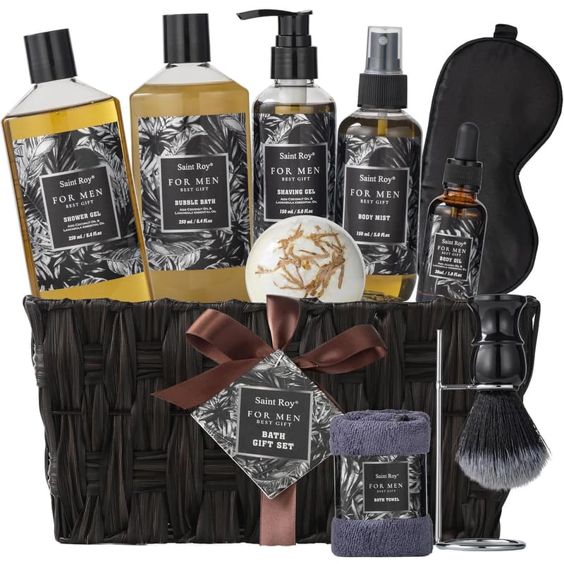 Men's Spa Gift Set with Beard Kit - Perfect for Father's Day