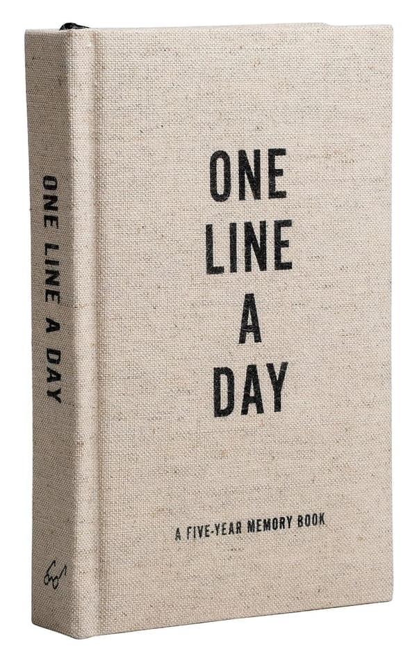 Five-Year Memory Journal with Natural Canvas Cover