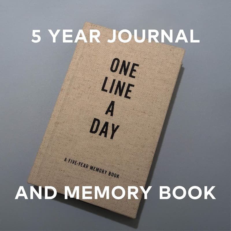Five-Year Memory Journal with Natural Canvas Cover