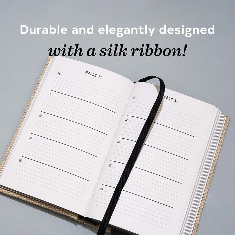 Five-Year Memory Journal with Natural Canvas Cover