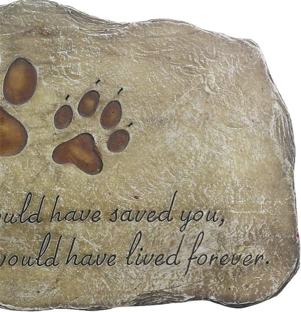 Pet Memorial Stone - Hand-Painted Grave Marker for Dogs and Cats