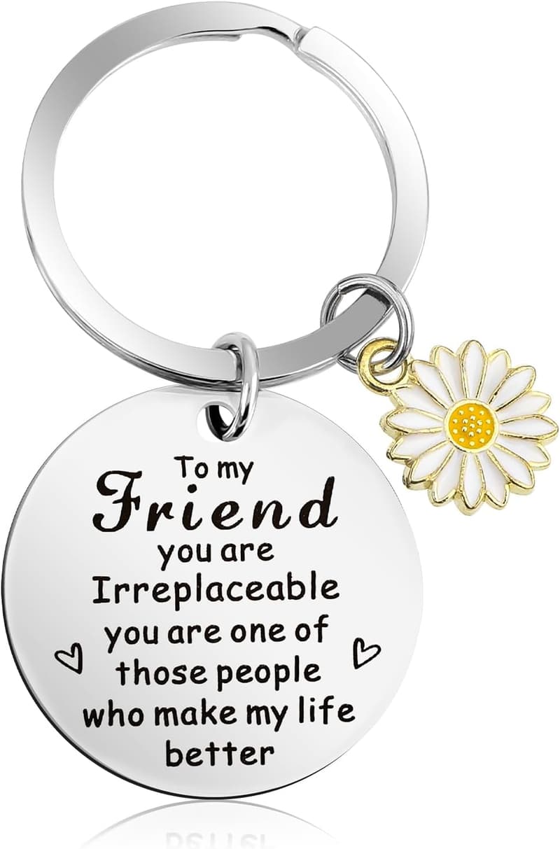 Friendship Sunflower Keychain Gift for Best Friends