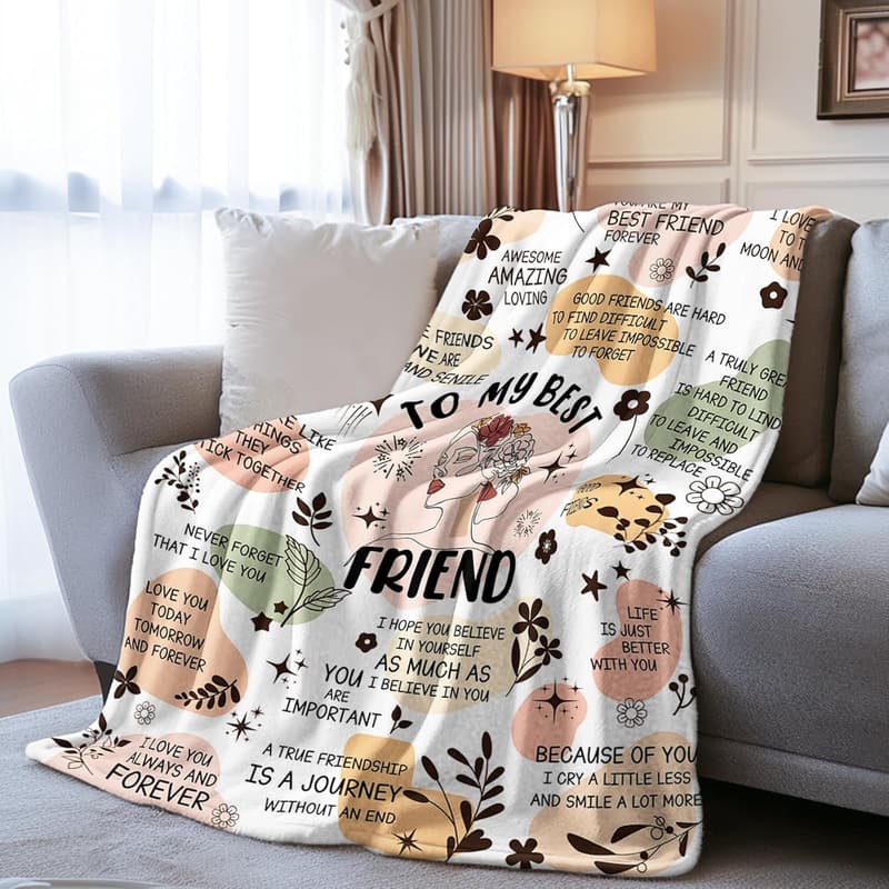 Friendship Blanket for Women - Perfect Birthday or Graduation Gift