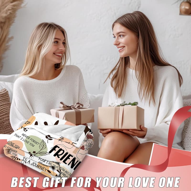 Friendship Blanket for Women - Perfect Birthday or Graduation Gift