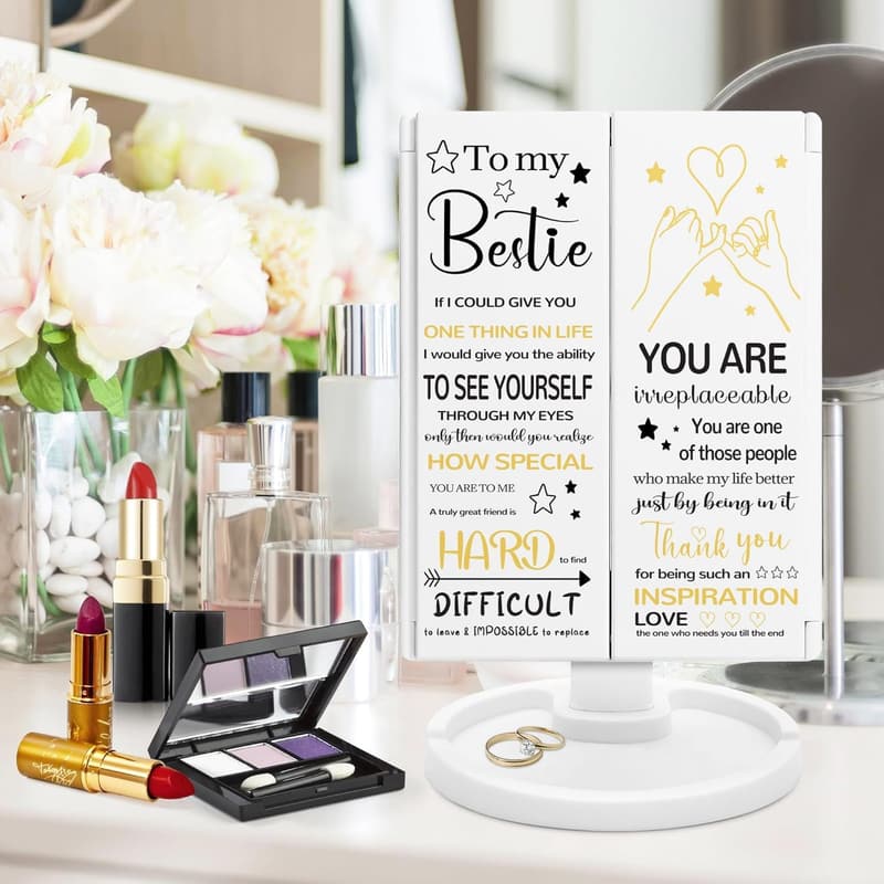 Best Friend Birthday Gift: LED Makeup Mirror for Women