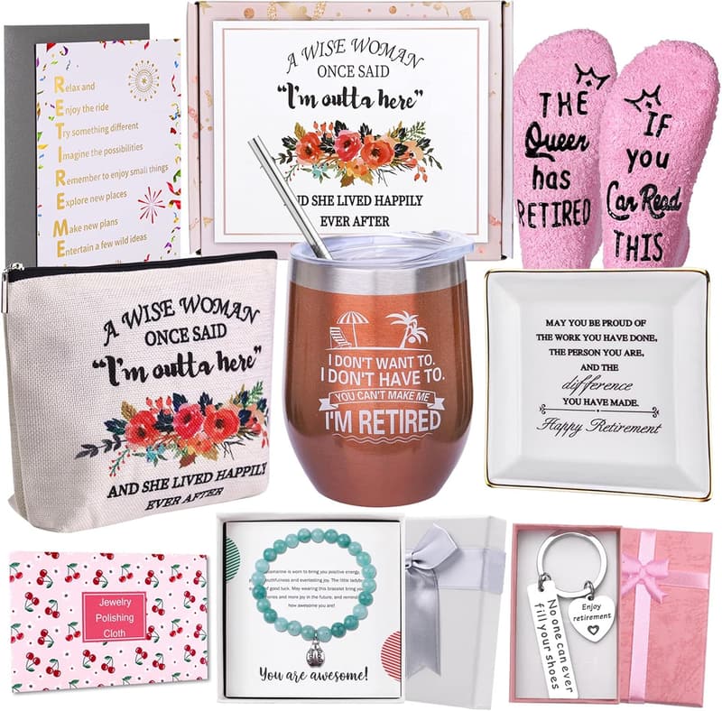 Women's Retirement Gift Basket for 2025 Retirees and Coworkers