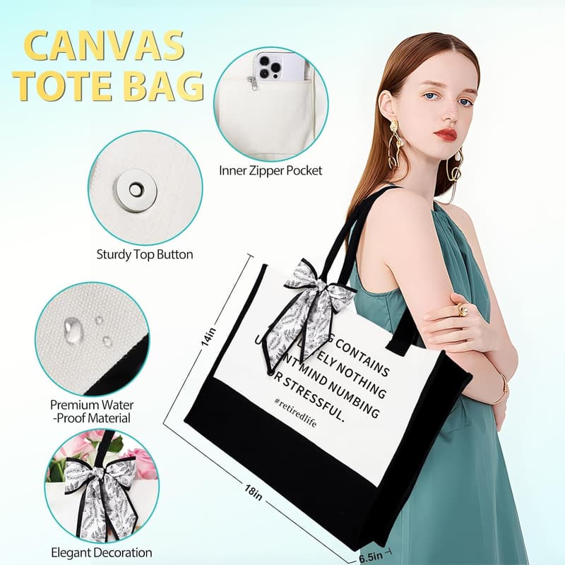2025 Retirement Gift for Women - Funny Teacher Tote Bag