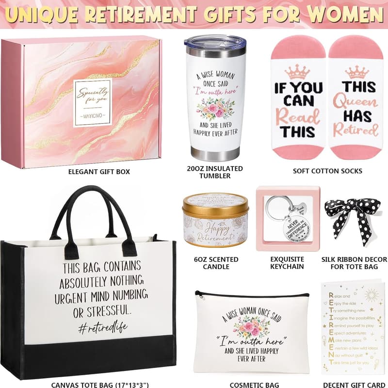 Funny Retirement Gift Tote Bag for Women 2025