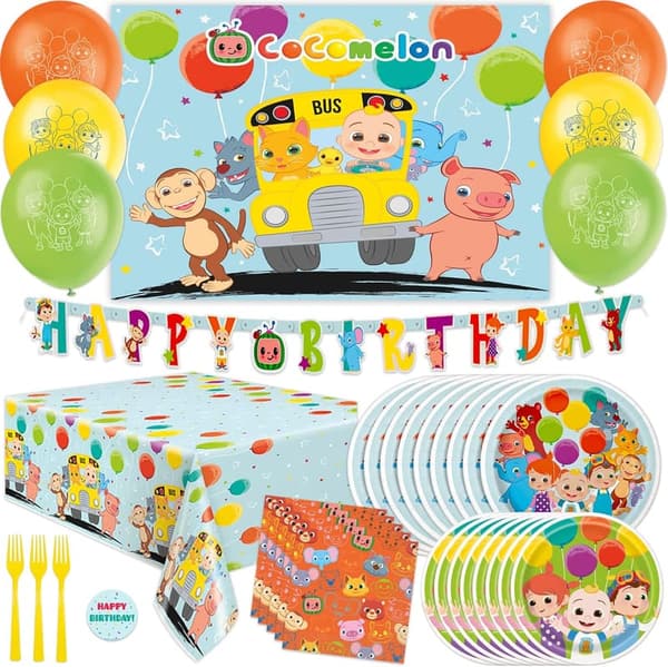 CoComelon Birthday Party Supplies Set for Kids