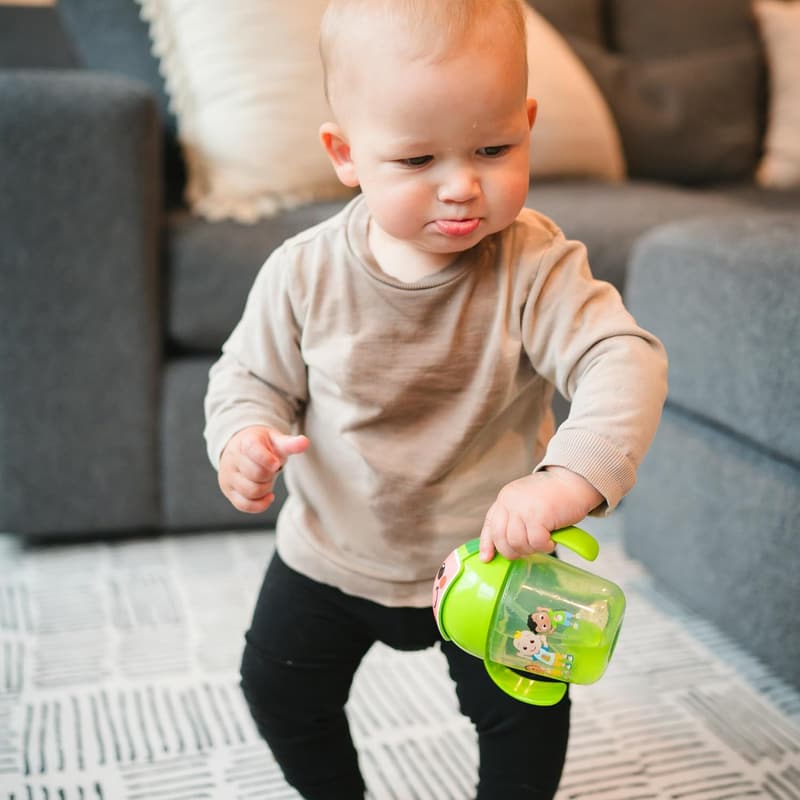 Cocomelon Weighted Straw Cup - Spill Proof Toddler Sippy Cup