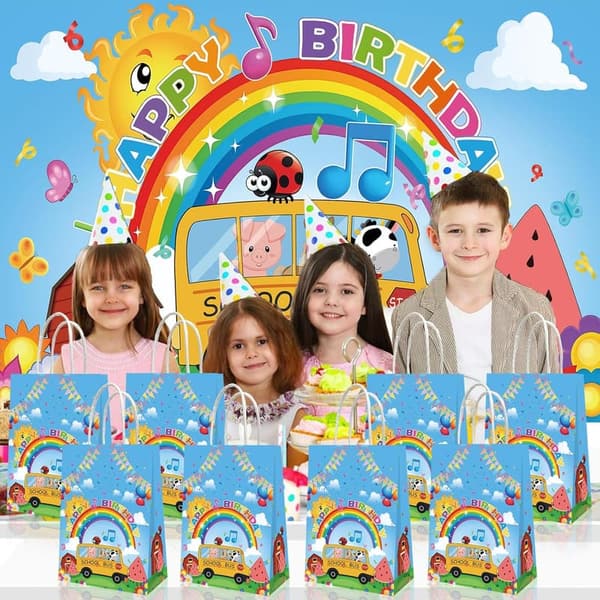 Cartoon Melon Birthday Party Supplies - 20 PCS Candy Bags