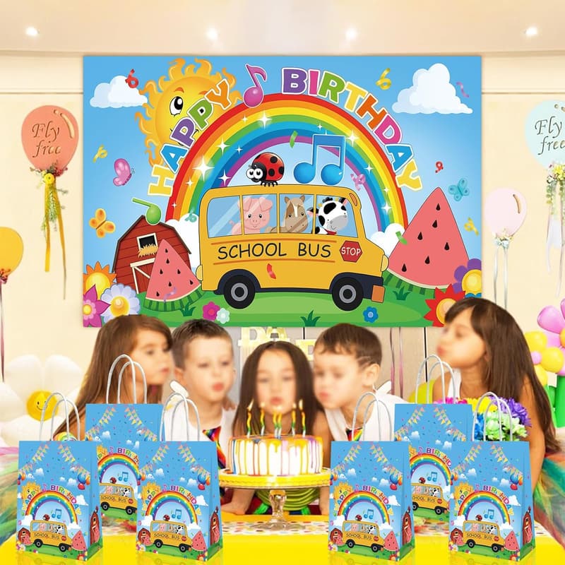 Cartoon Melon Birthday Party Supplies - 20 PCS Candy Bags