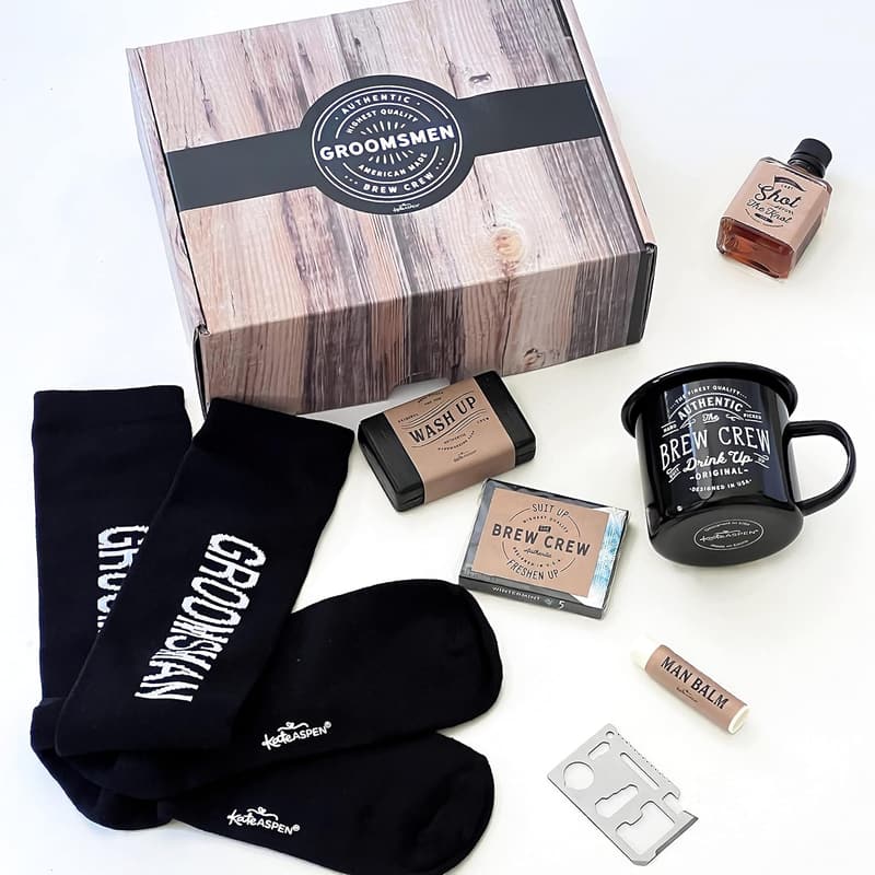 Groomsmen Proposal Gift Box - Brew Crew Kit