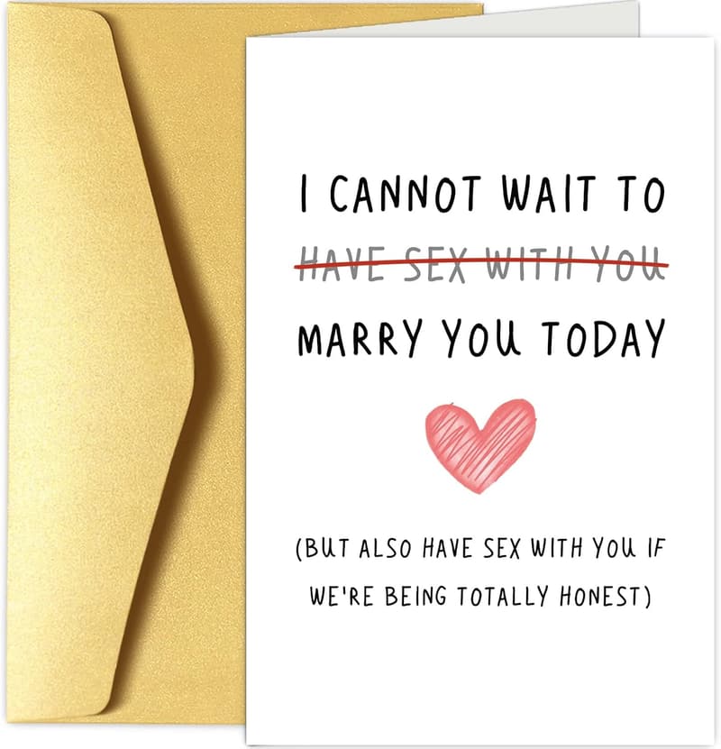 Cheeky Wedding Day Card for Partner –