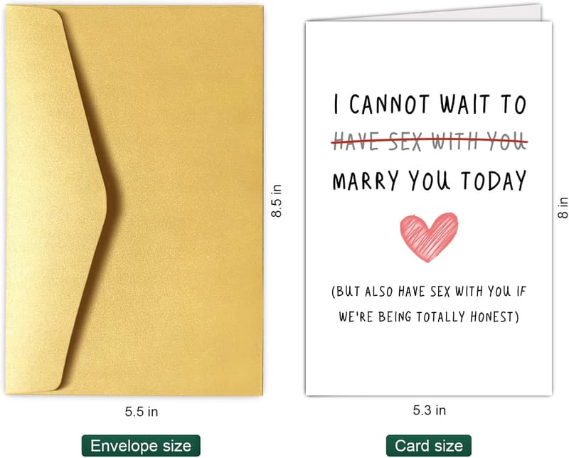 Cheeky Wedding Day Card for Partner – 