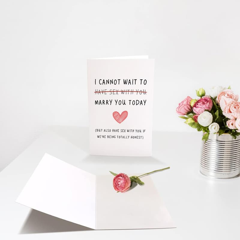 Cheeky Wedding Day Card for Partner – 
