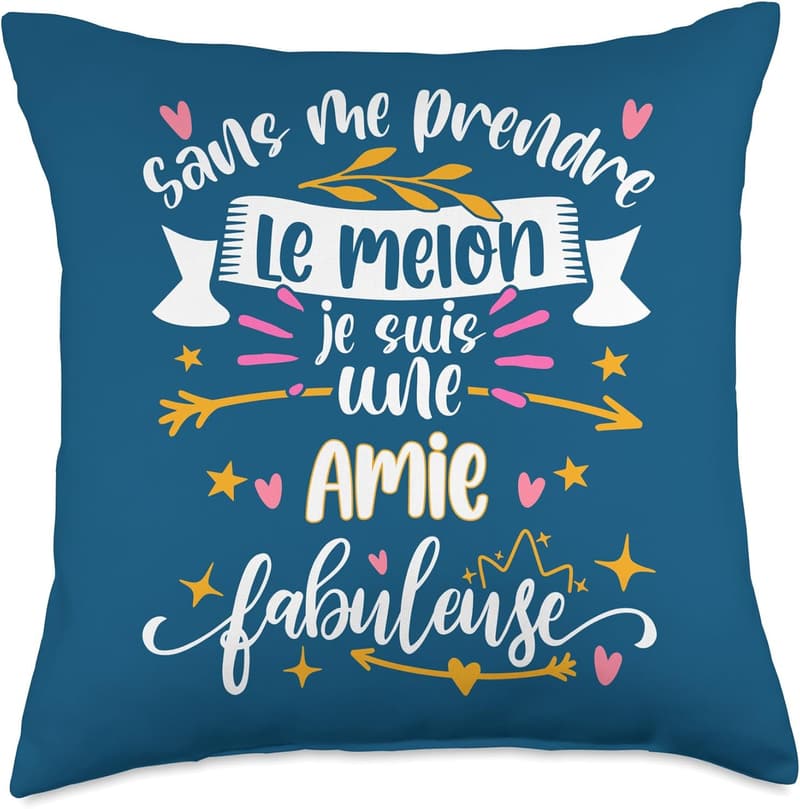 Fabulous Friend Anniversary Throw Pillow, 18x18, Multicolor