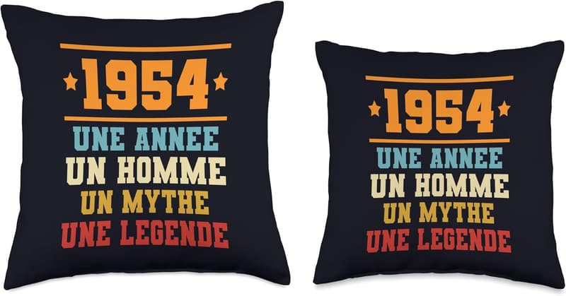 Funny Design Gift for Him - 1954 Throw Pillow