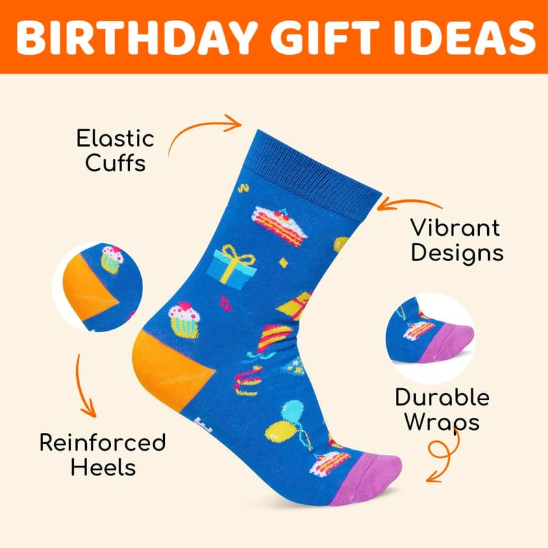 Tween Boys' Birthday Gift - Blue Socks (年齡 5-12)
