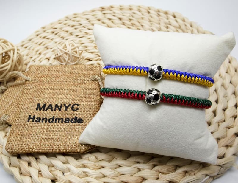 Soccer Bracelets for Kids & Adults - Team Spirit Accessories (2PCS)