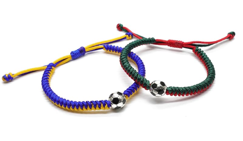 Soccer Bracelets for Kids & Adults - Team Spirit Accessories (2PCS)