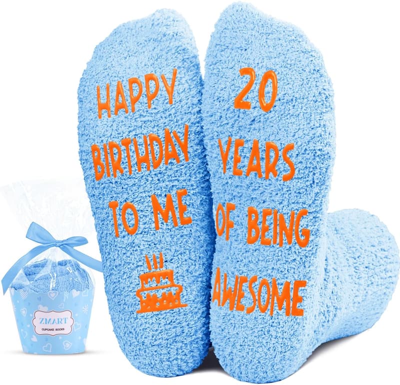 Birthday Socks for Women and Men (Ages 22-24)