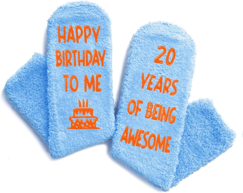 Birthday Socks for Women and Men (Ages 22-24)