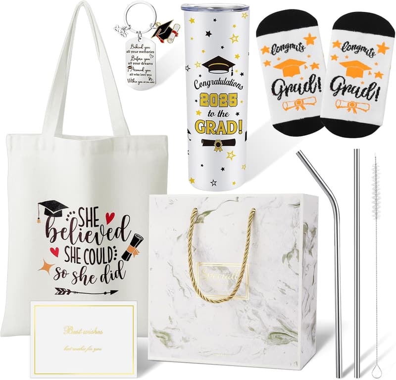 2025 Graduation Gift Box - Insulated Tumbler, Canvas Bag & More