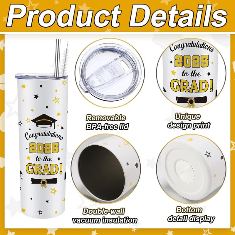 2025 Graduation Gift Box - Insulated Tumbler, Canvas Bag & More