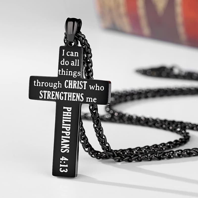 American Flag Cross Necklace for Men - Perfect Gift for Birthdays
