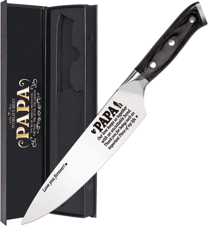 Best Grandpa Ever Chef Knife - Gift from Grandkids
