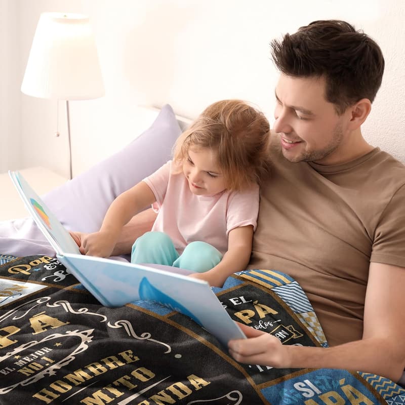 Father's Day Gift Blanket - Spanish/Mexican Dad 60