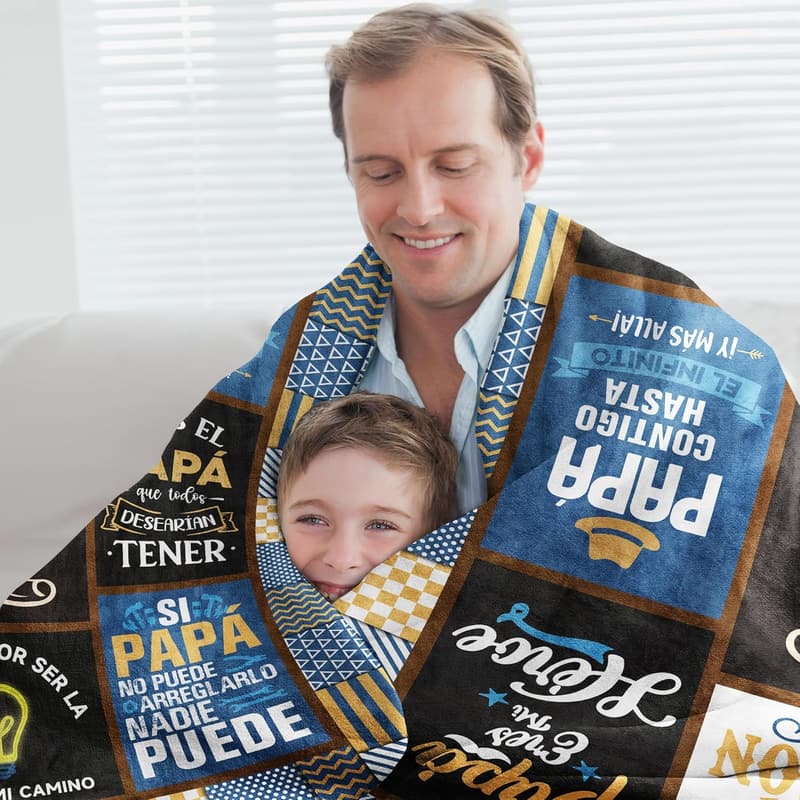 Father's Day Gift Blanket - Spanish/Mexican Dad 60