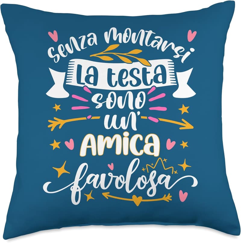 Funny Birthday Throw Pillow for Women, 18x18, Multicolor