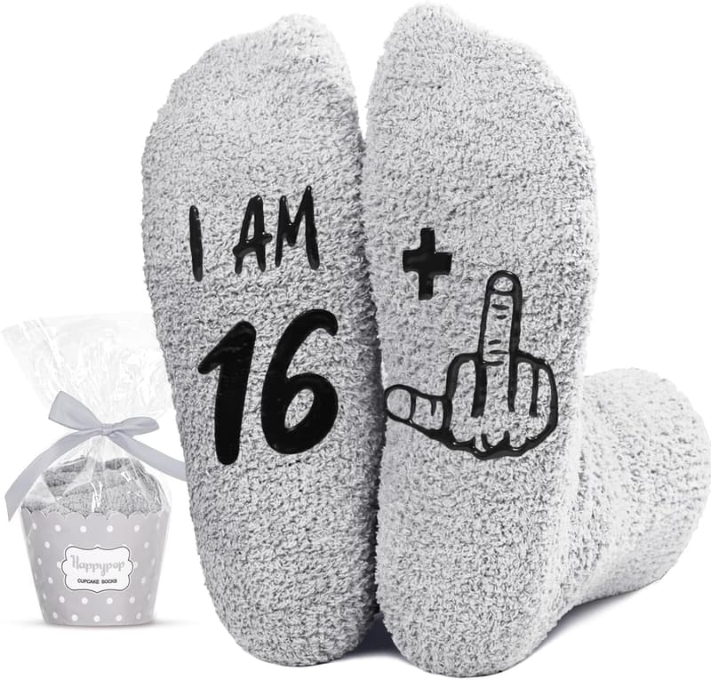 17th Birthday Socks for Teens - Fun Gift Idea